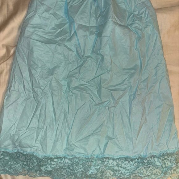 Blue Vintage Slip Skirt - Picture 2 of 2